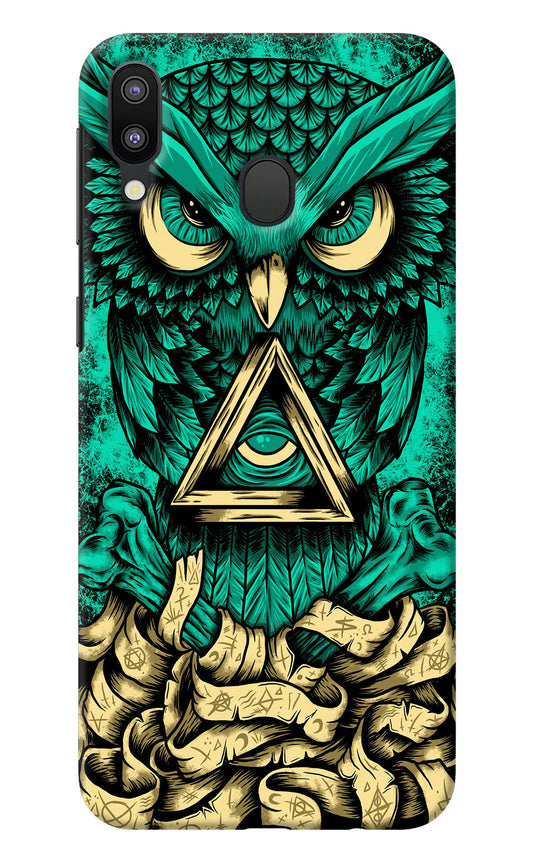 Green Owl Samsung M20 Back Cover