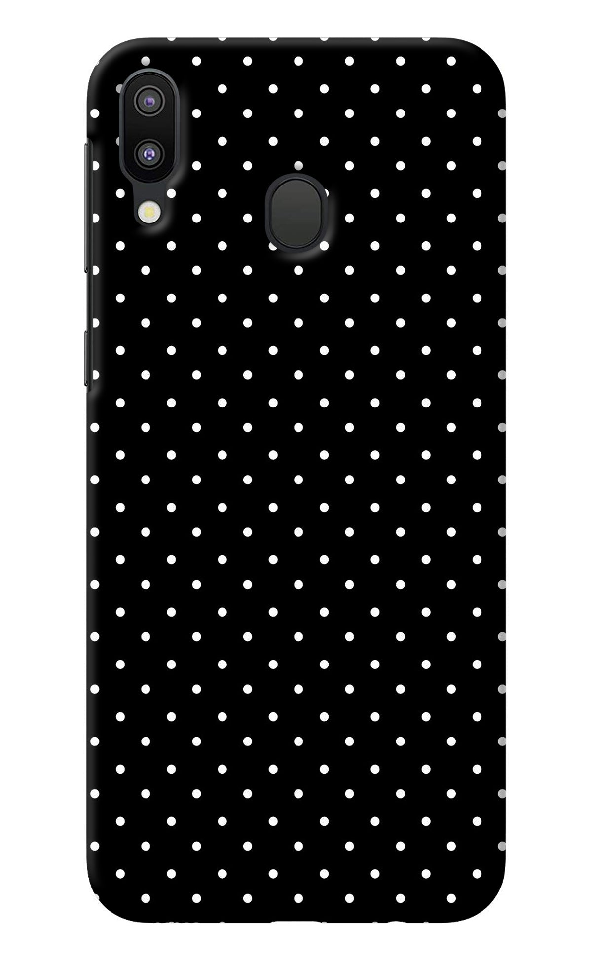 White Dots Samsung M20 Back Cover