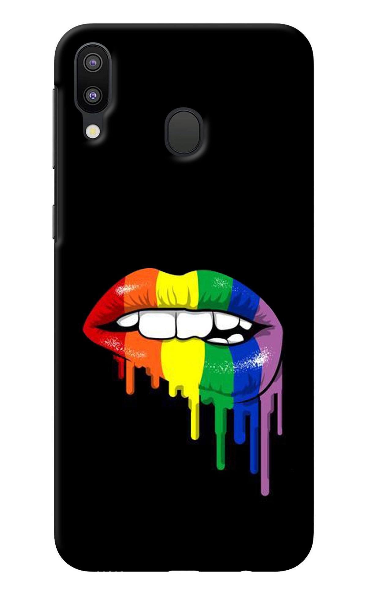 Lips Biting Samsung M20 Back Cover