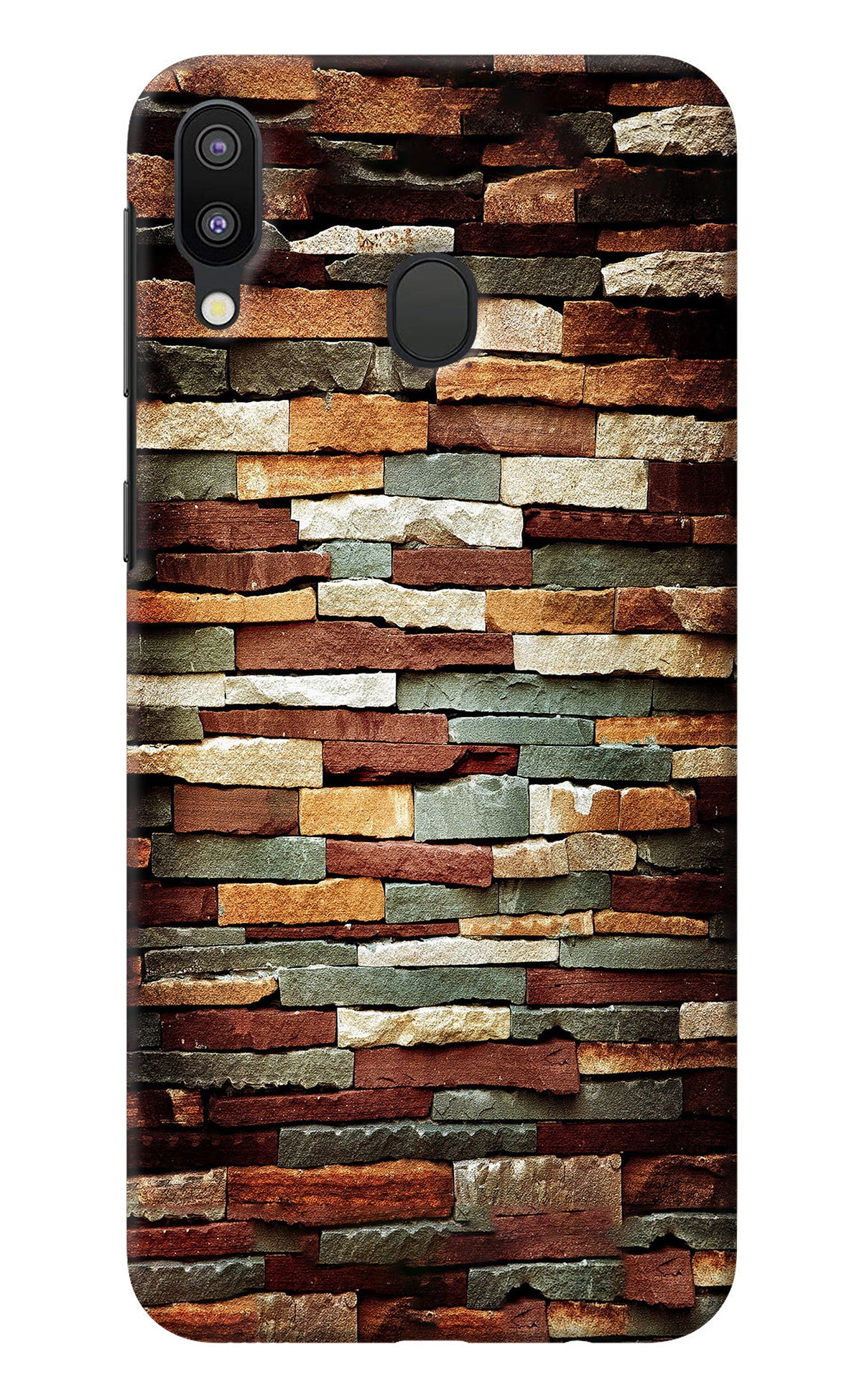 Bricks Pattern Samsung M20 Back Cover