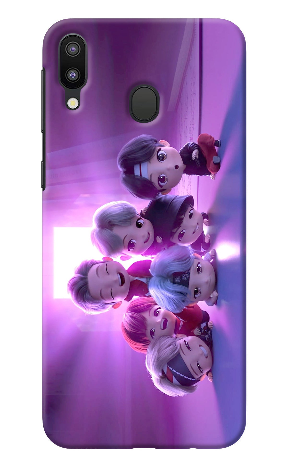 BTS Chibi Samsung M20 Back Cover