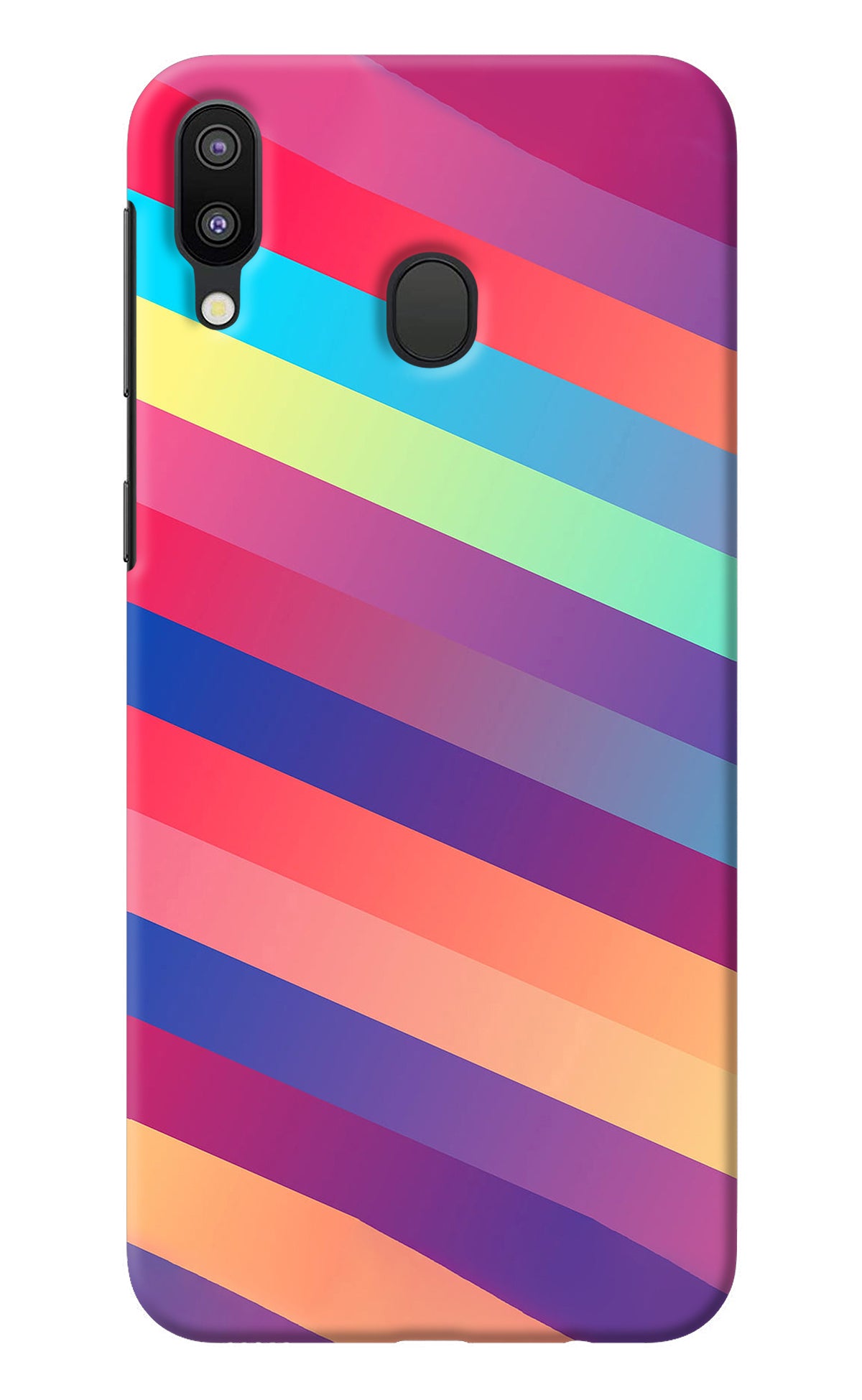 Stripes color Samsung M20 Back Cover