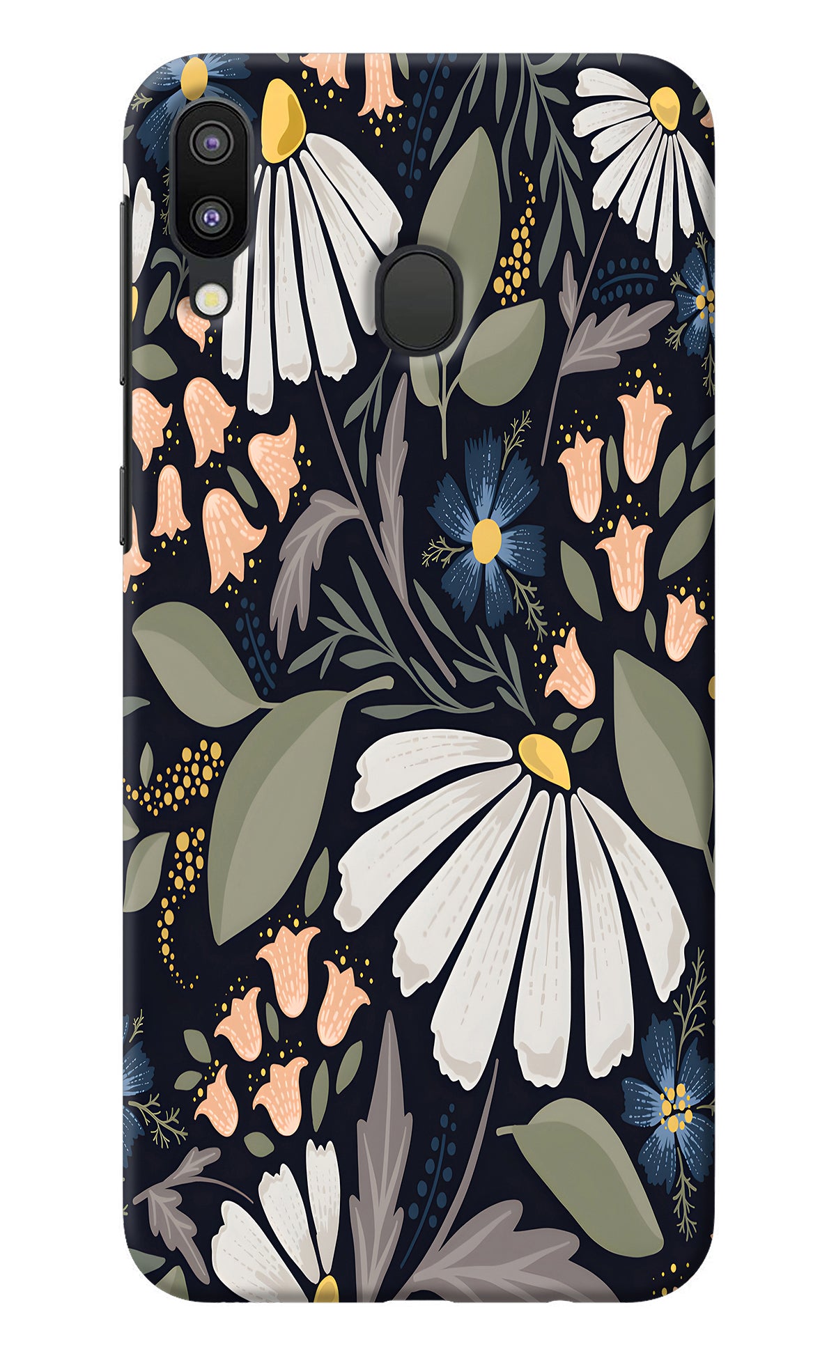 Flowers Art Samsung M20 Back Cover