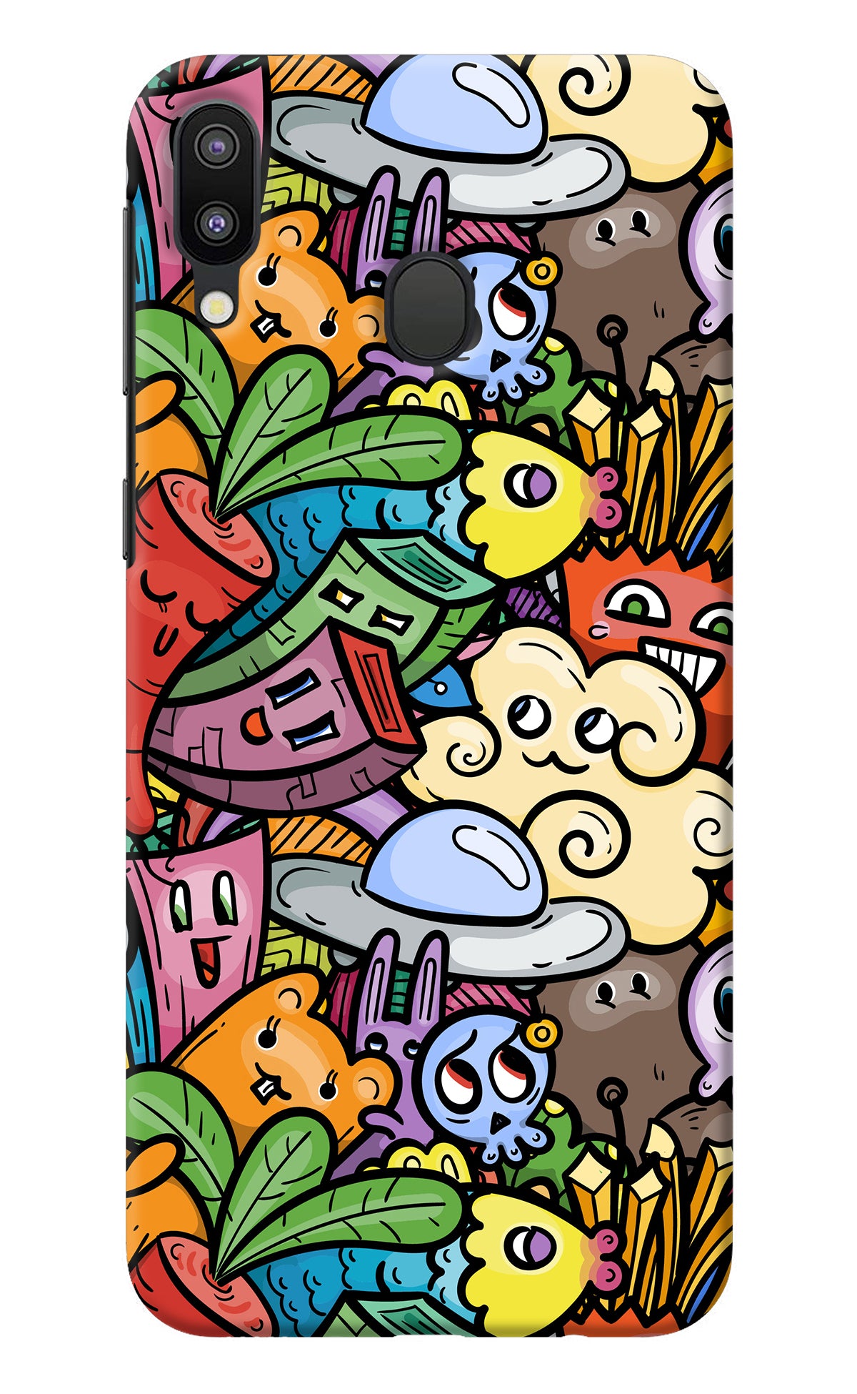 Veggie Doodle Samsung M20 Back Cover