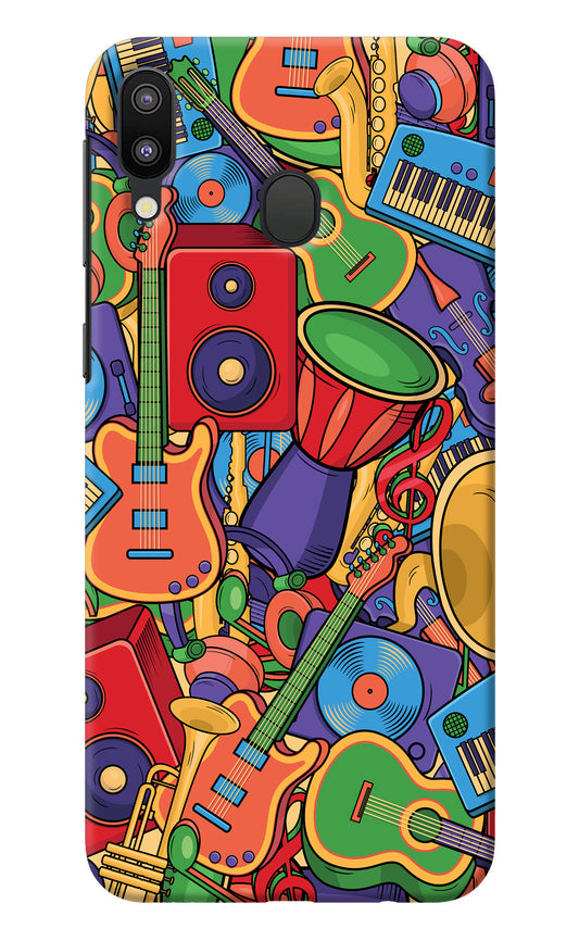 Music Instrument Doodle Samsung M20 Back Cover