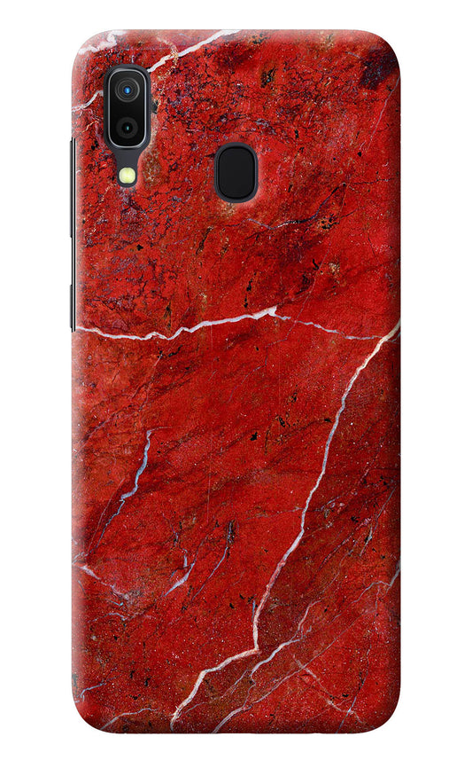 Red Marble Design Samsung A30 Back Cover
