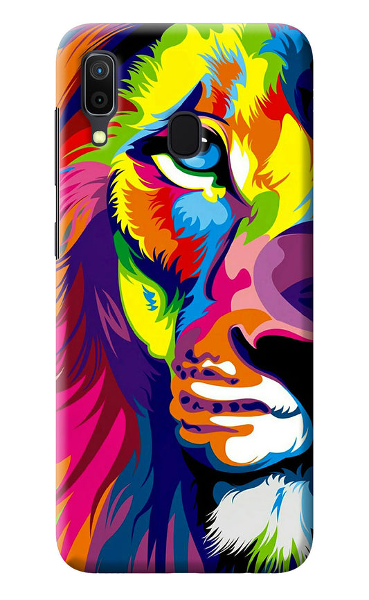 Lion Half Face Samsung A30 Back Cover