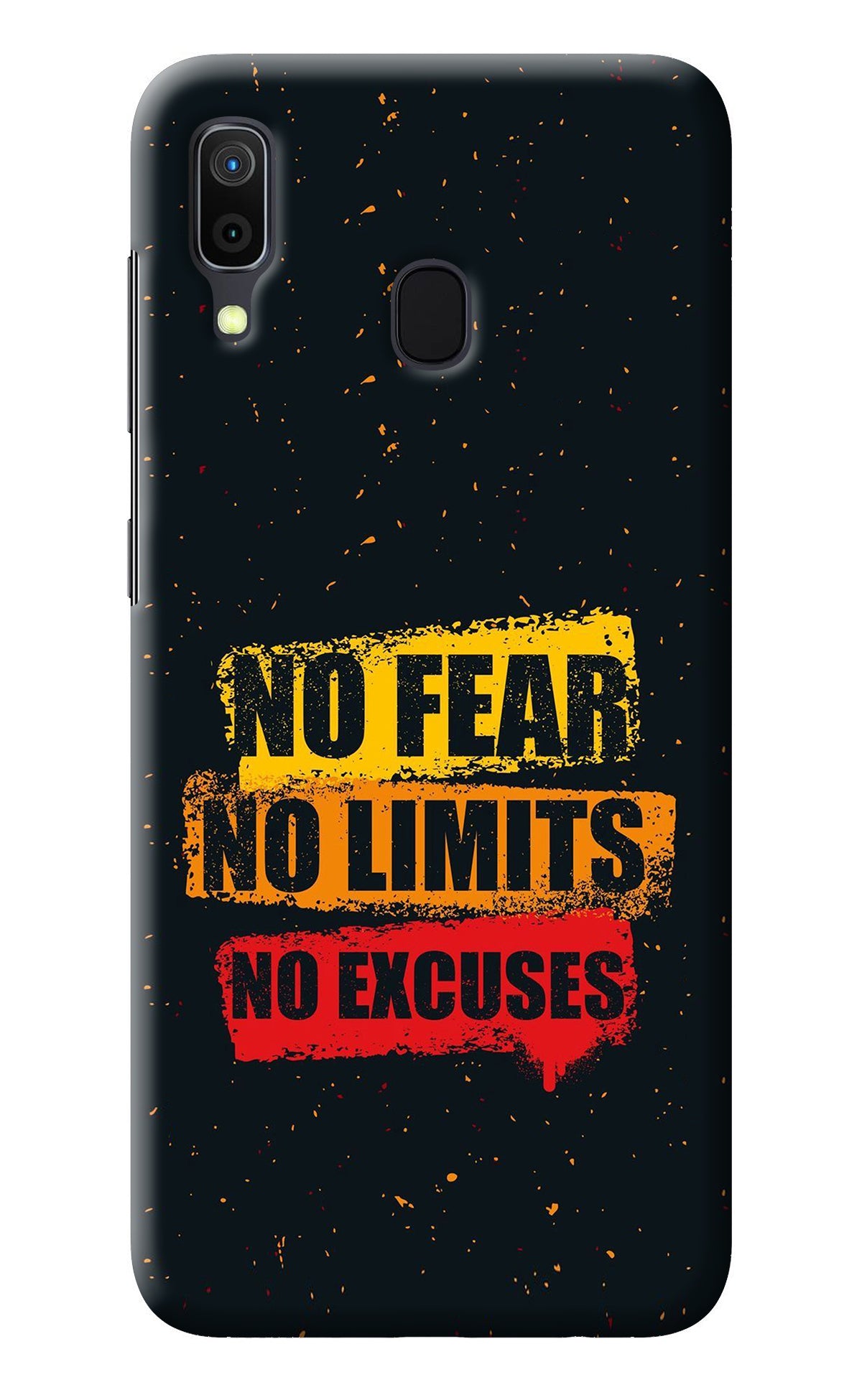 No Fear No Limits No Excuse Samsung A30 Back Cover