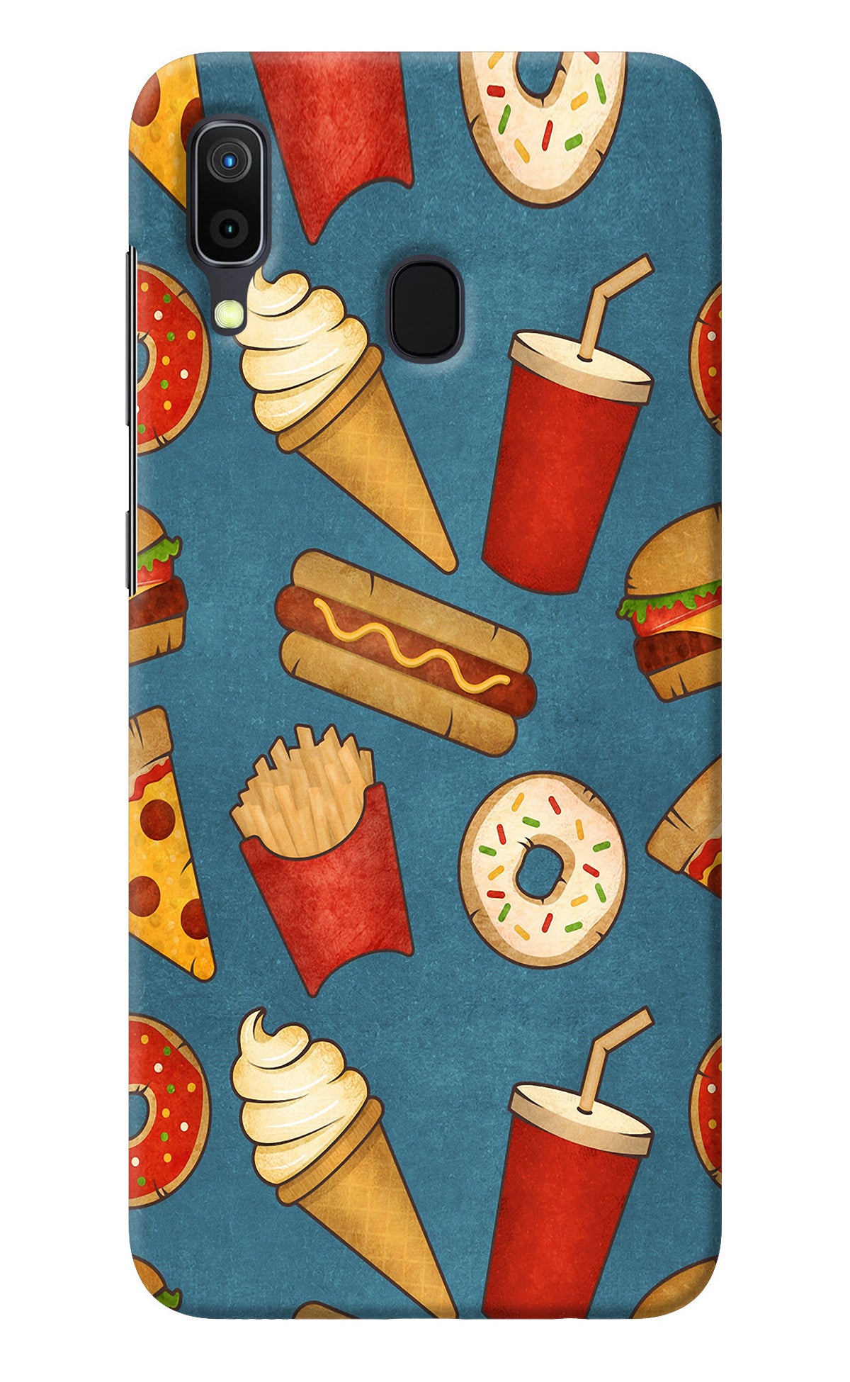 Foodie Samsung A30 Back Cover