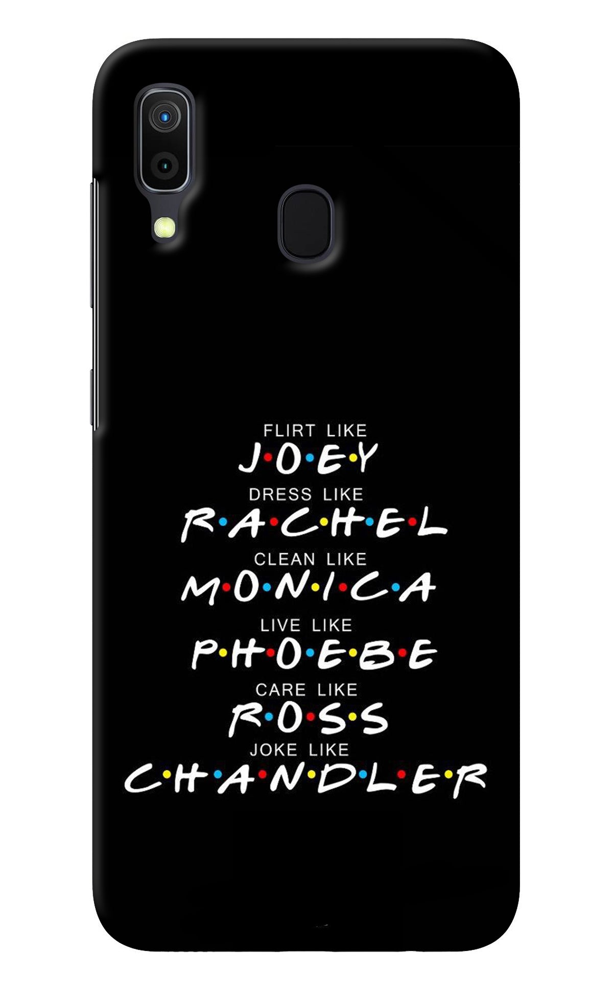 FRIENDS Character Samsung A30 Back Cover