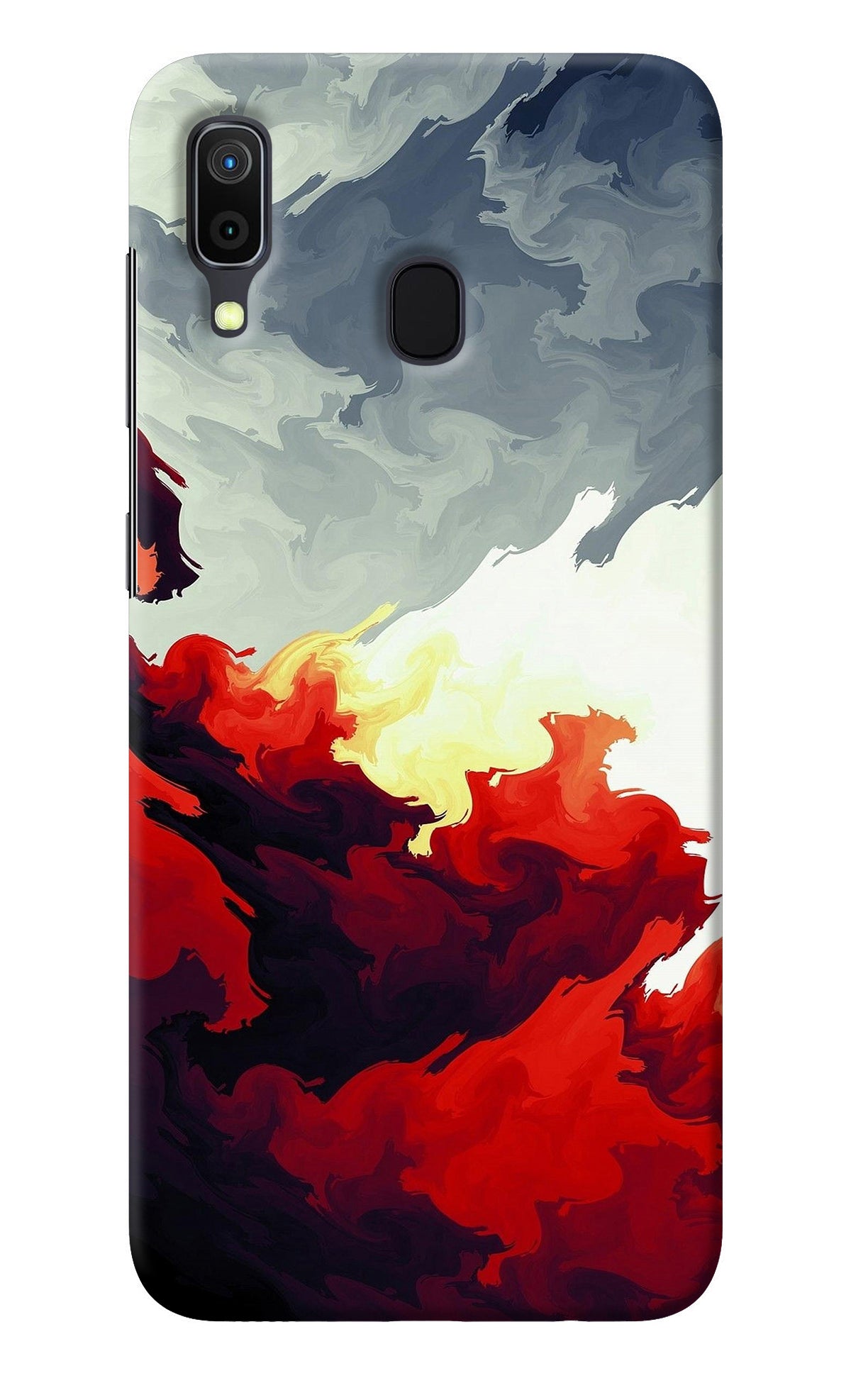 Fire Cloud Samsung A30 Back Cover