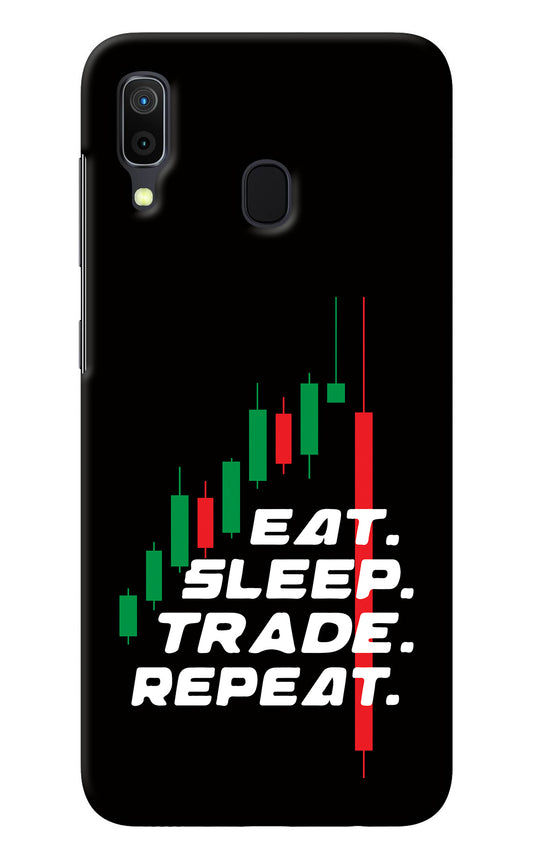 Eat Sleep Trade Repeat Samsung A30 Back Cover