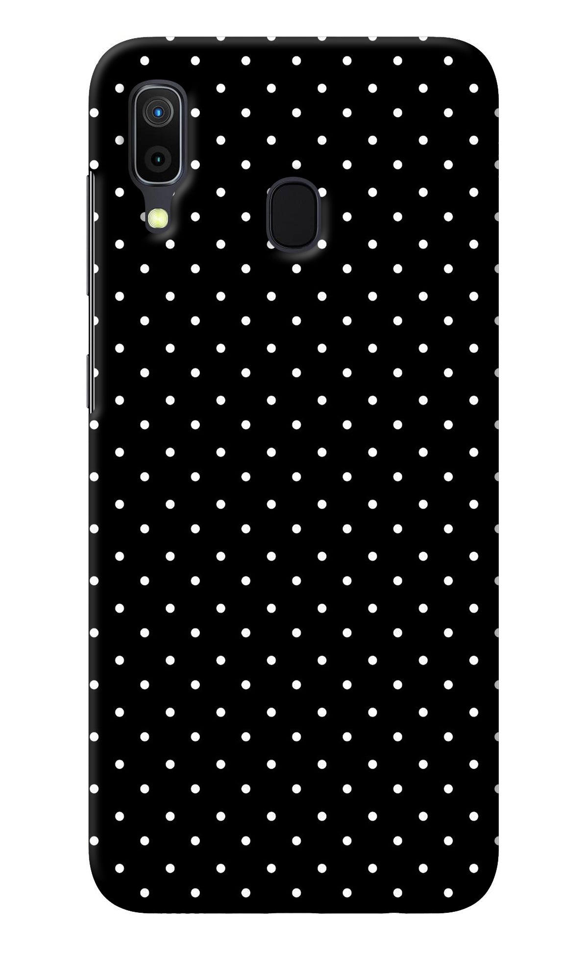 White Dots Samsung A30 Back Cover