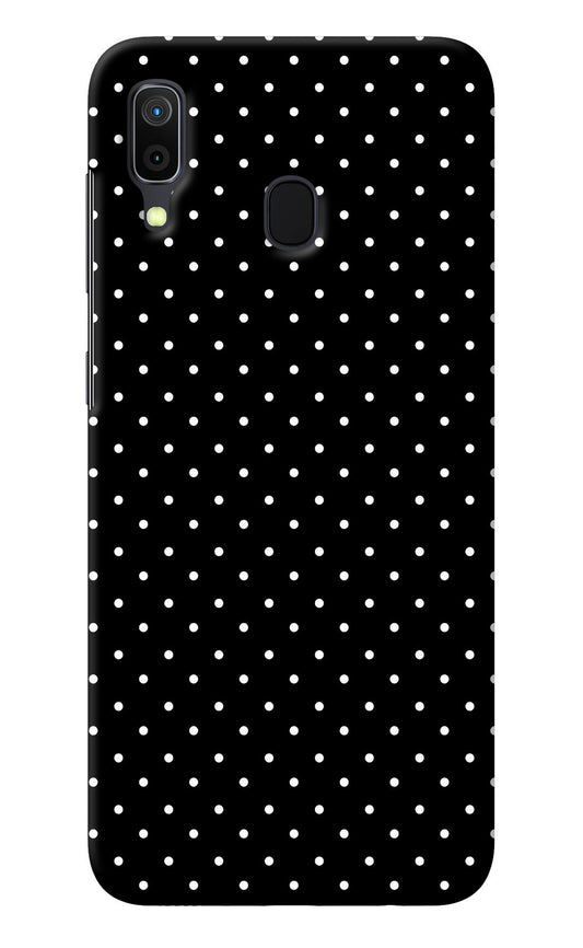 White Dots Samsung A30 Back Cover