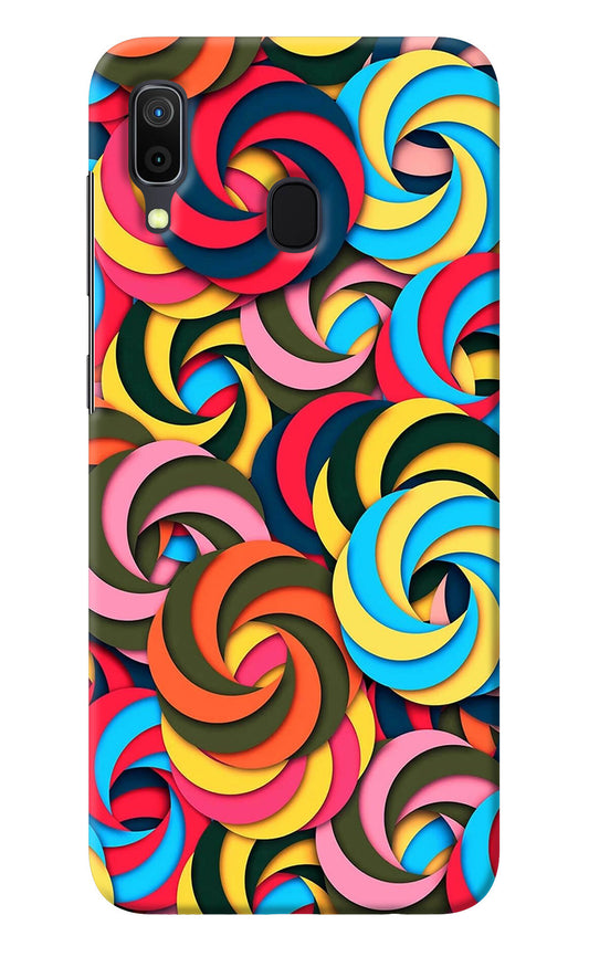 Spiral Pattern Samsung A30 Back Cover