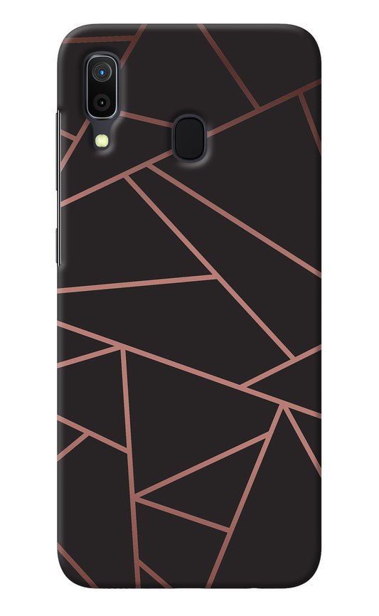 Geometric Pattern Samsung A30 Back Cover