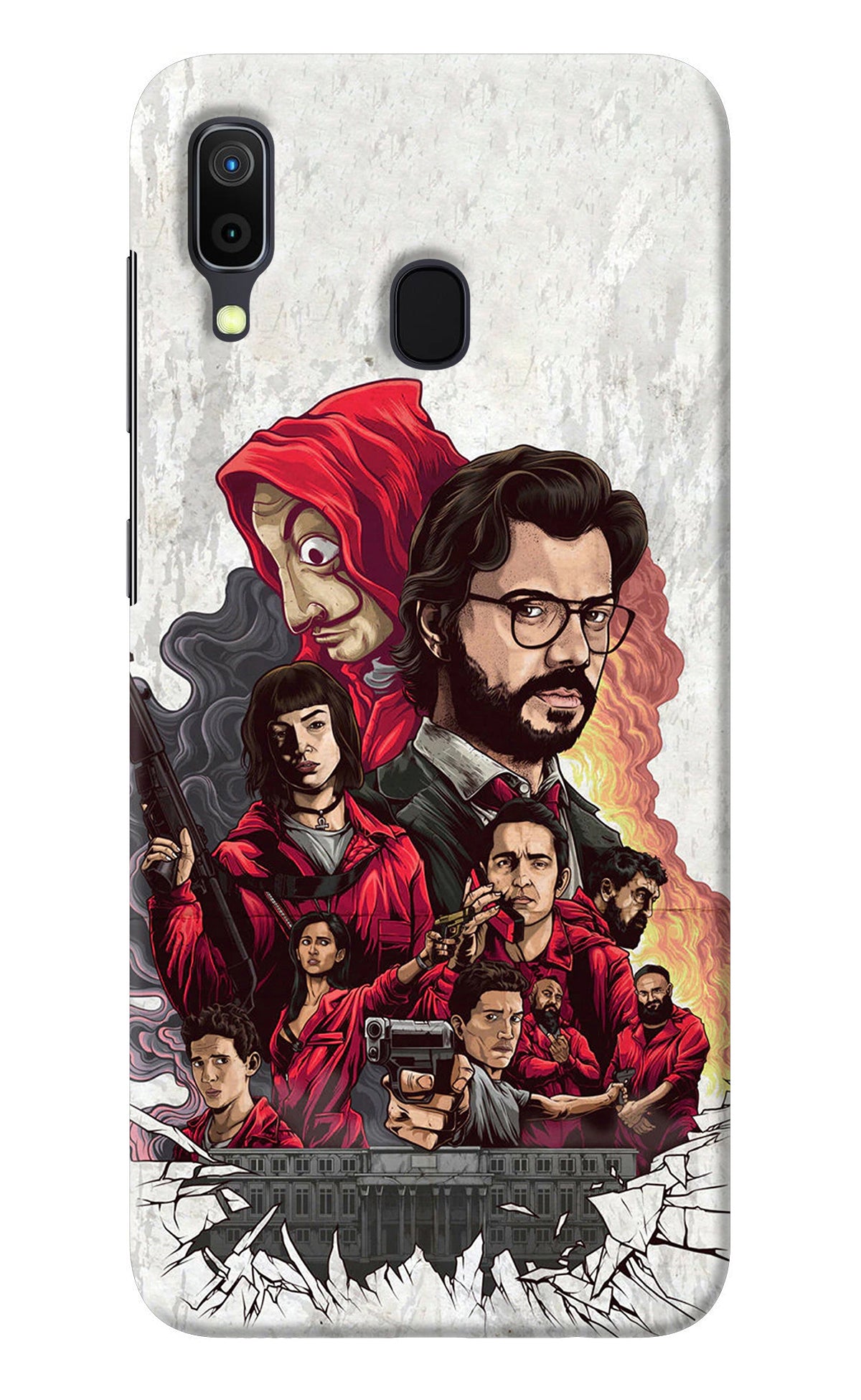 Money Heist Artwork Samsung A30 Back Cover