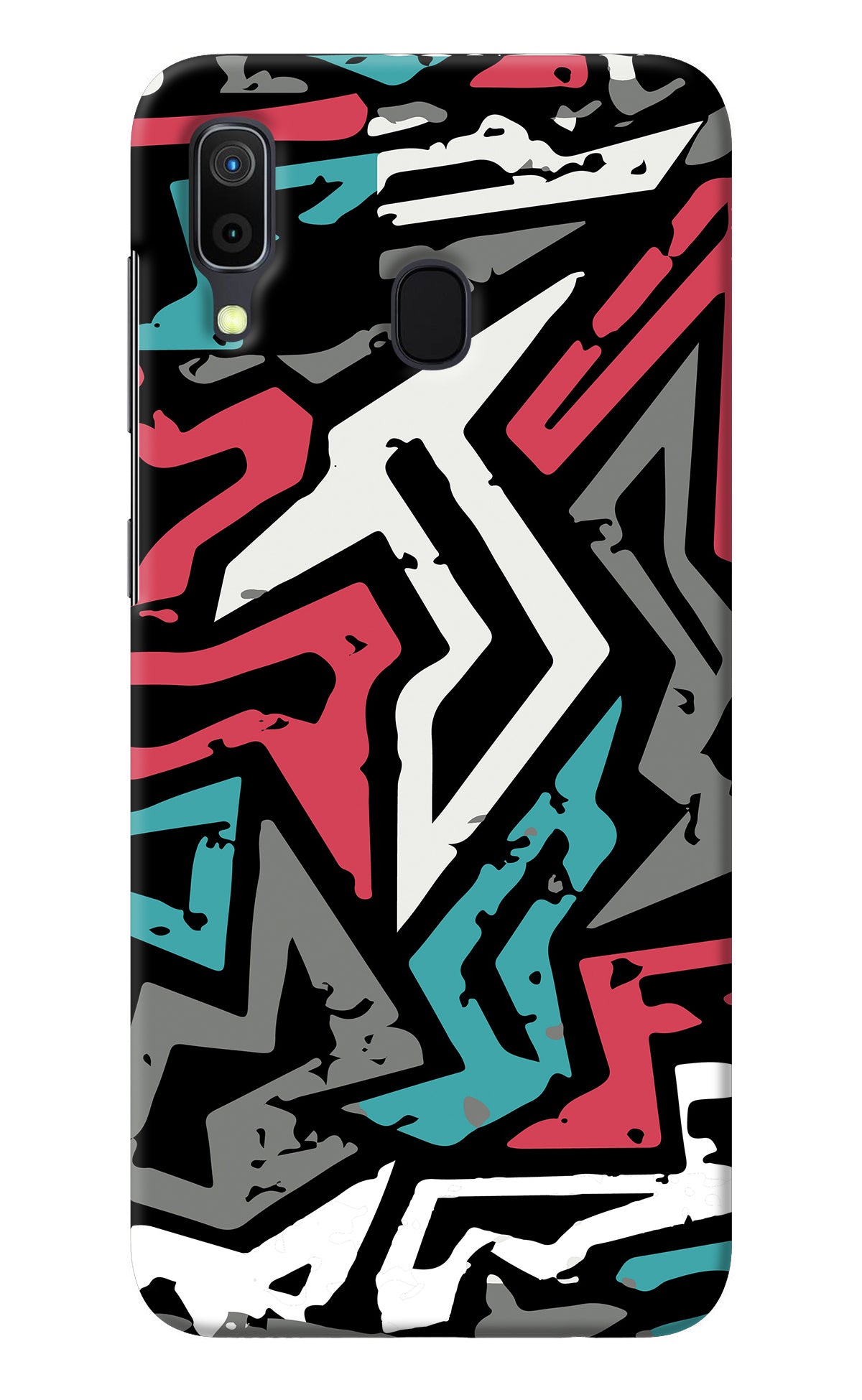 Geometric Graffiti Samsung A30 Back Cover