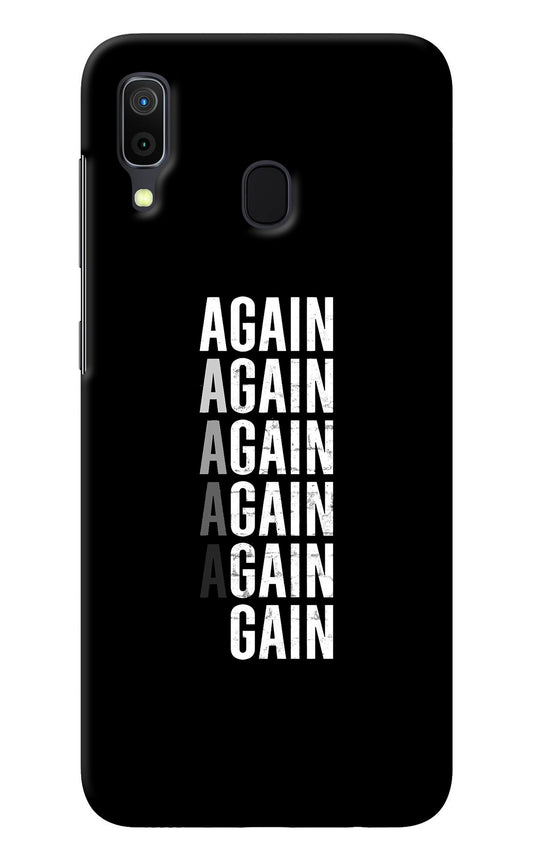 Again Again Gain Samsung A30 Back Cover