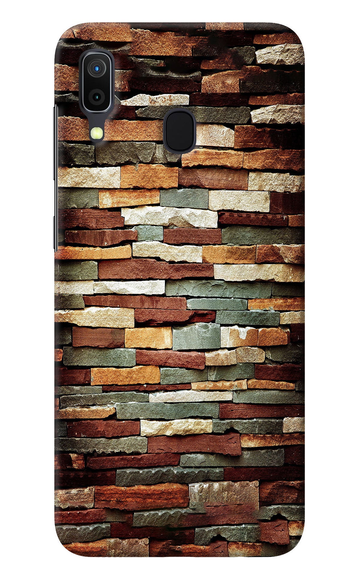 Bricks Pattern Samsung A30 Back Cover