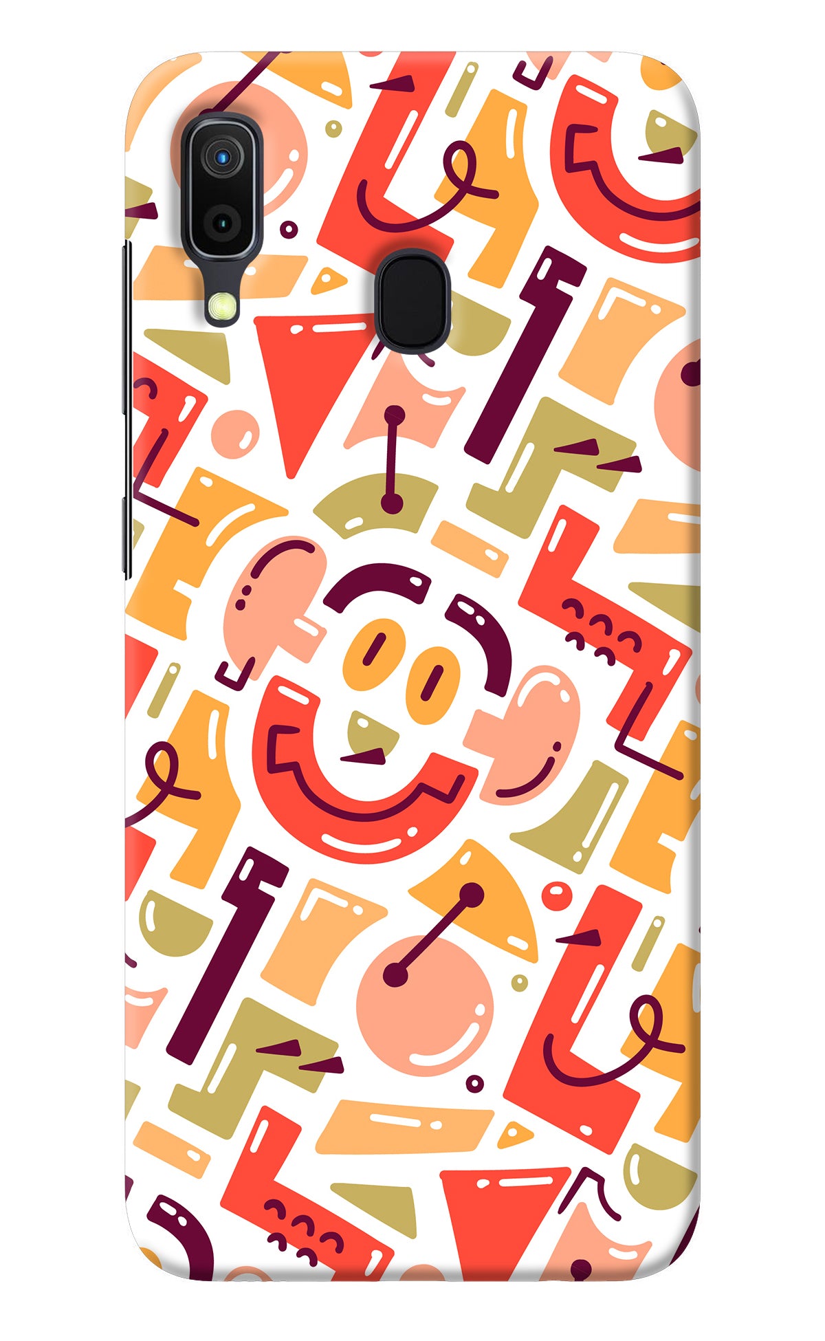 Doodle Pattern Samsung A30 Back Cover