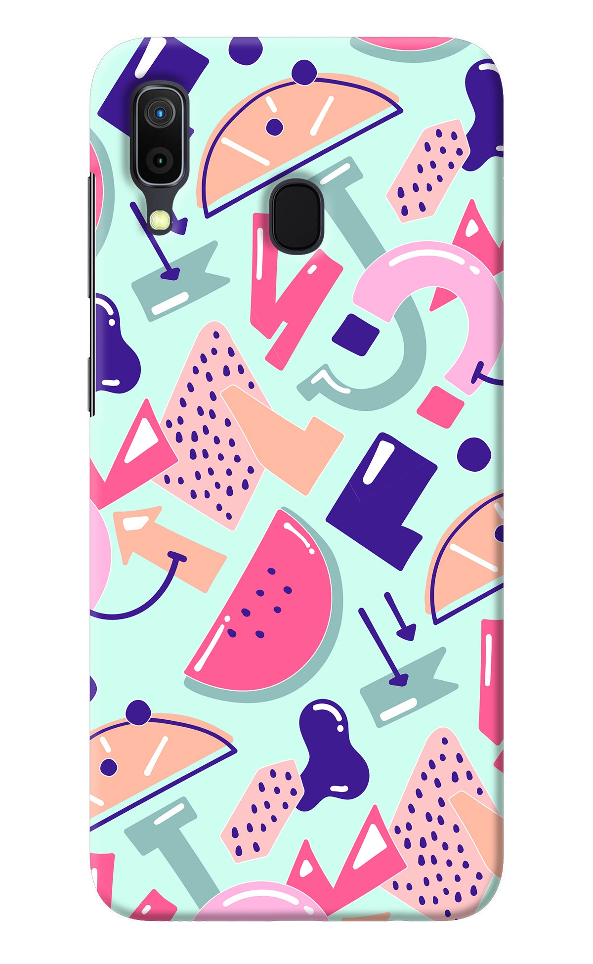 Doodle Pattern Samsung A30 Back Cover