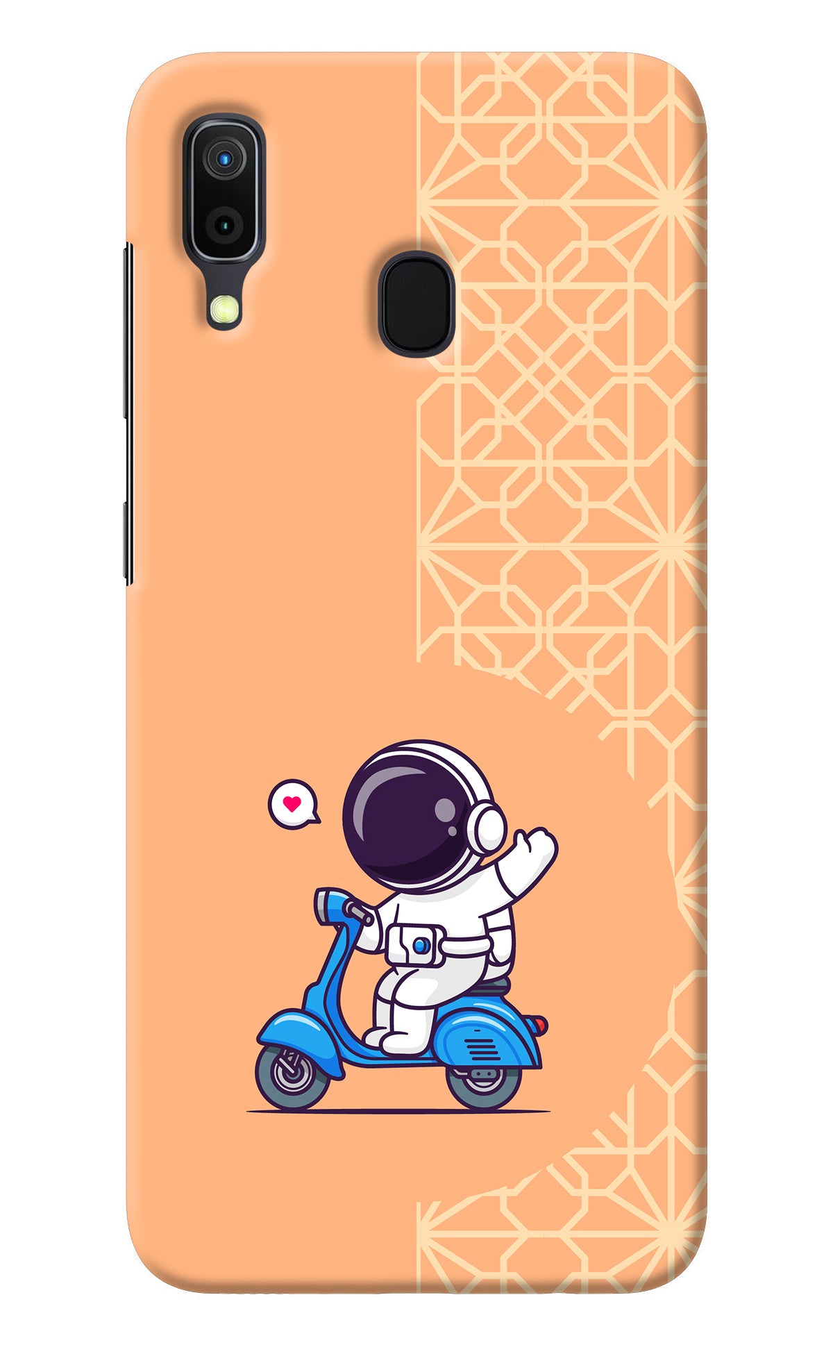 Cute Astronaut Riding Samsung A30 Back Cover