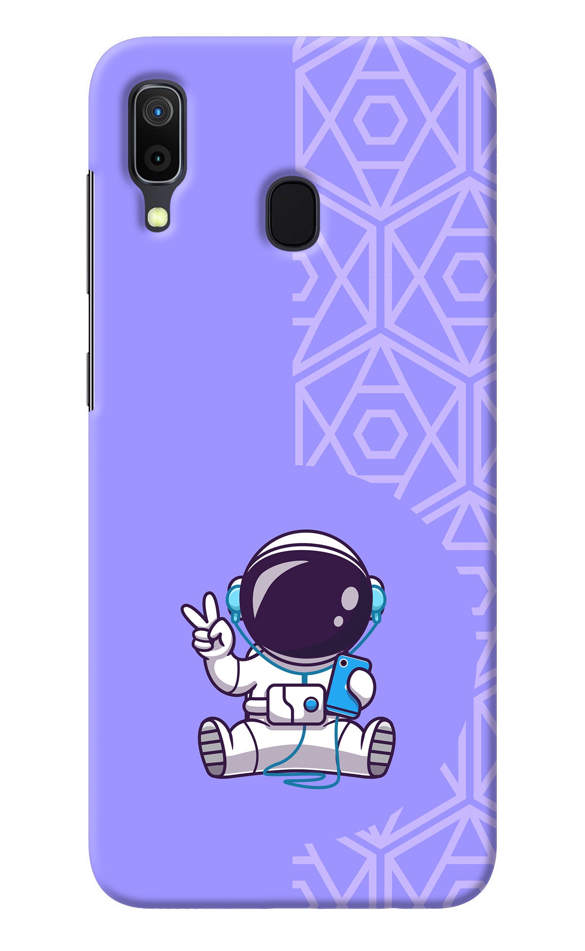 Cute Astronaut Chilling Samsung A30 Back Cover