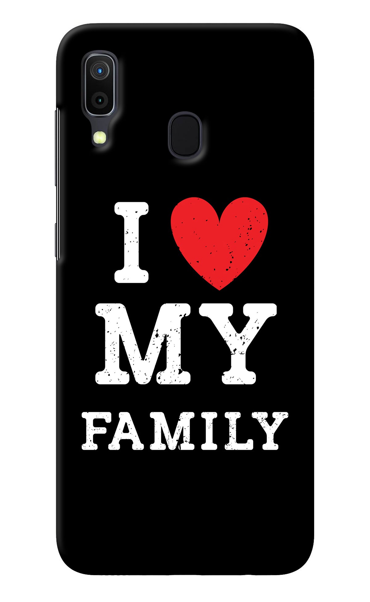 I Love My Family Samsung A30 Back Cover