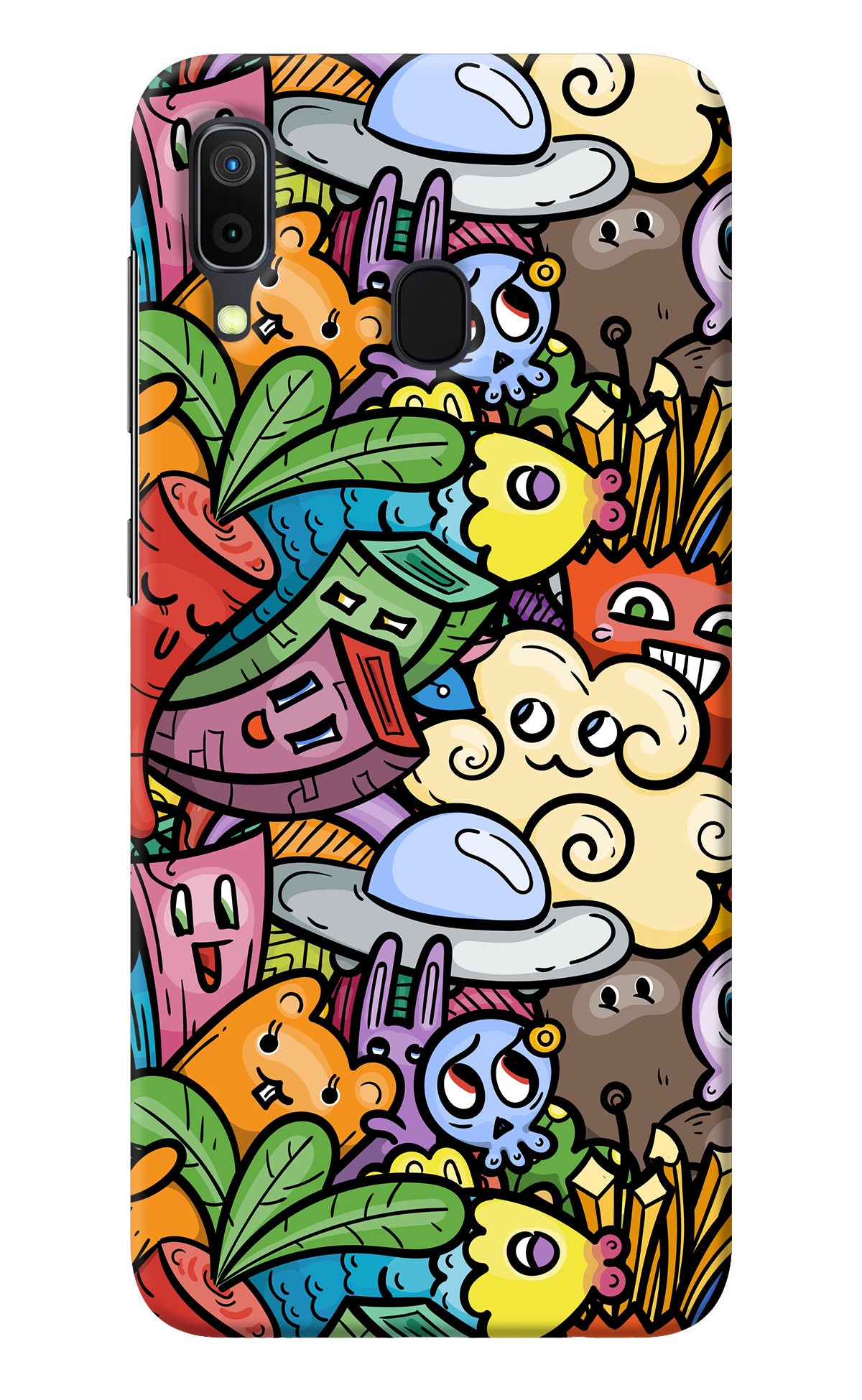 Veggie Doodle Samsung A30 Back Cover