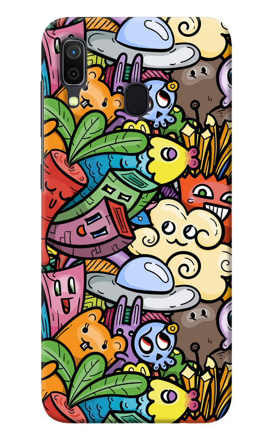 Veggie Doodle Samsung A30 Back Cover