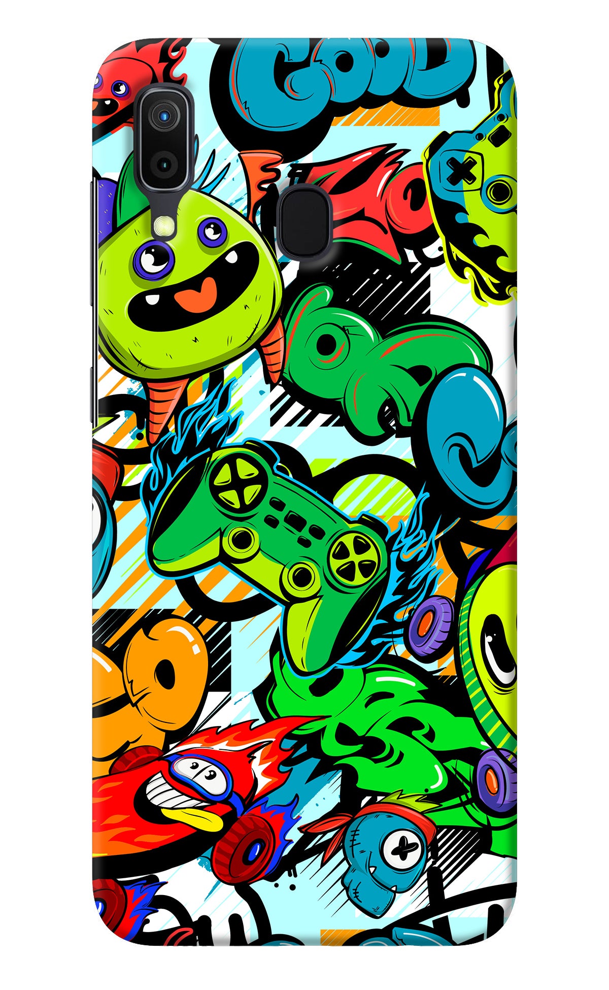 Game Doodle Samsung A30 Back Cover