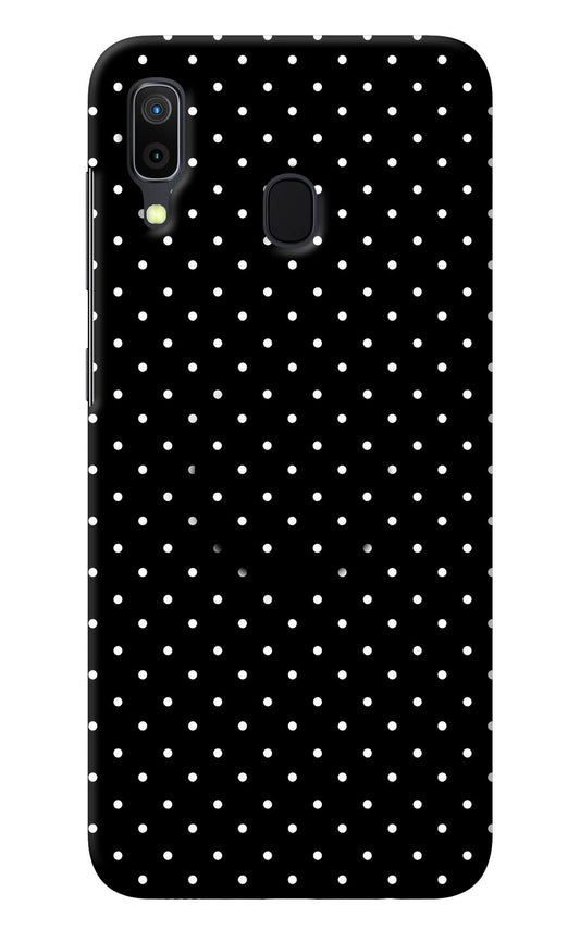 White Dots Samsung A30 Pop Case