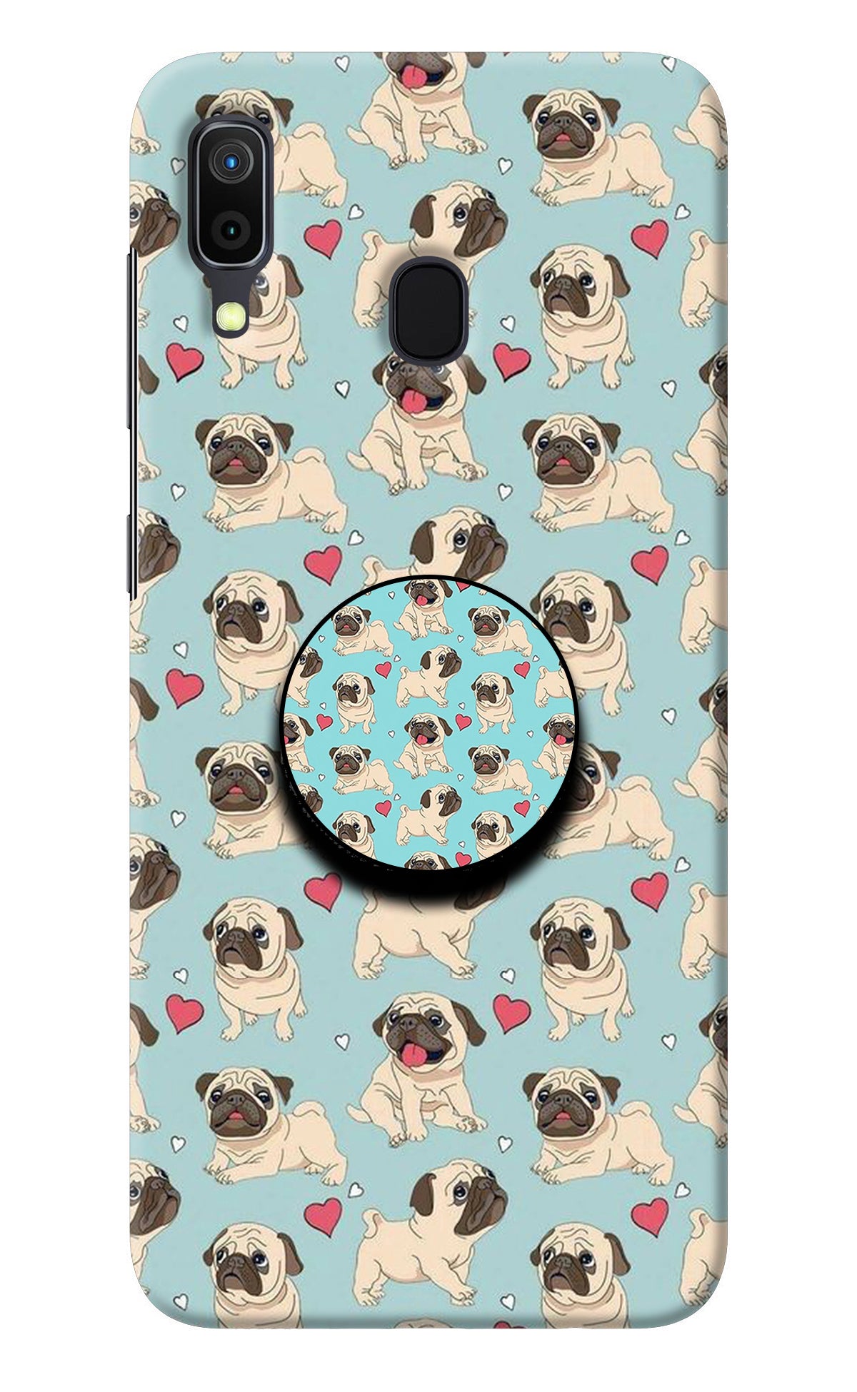 Pug Dog Samsung A30 Pop Case