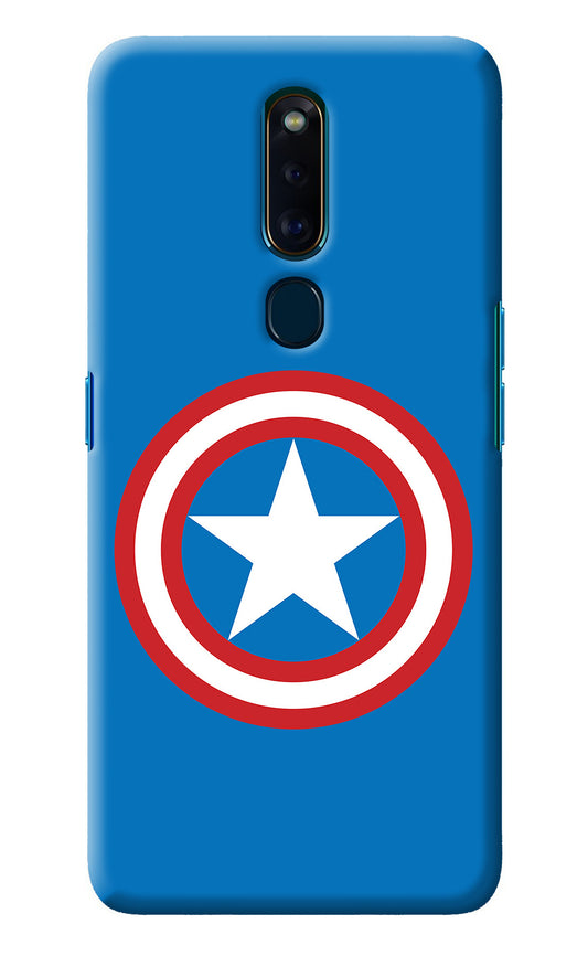 Captain America Logo Oppo F11 Pro Back Cover