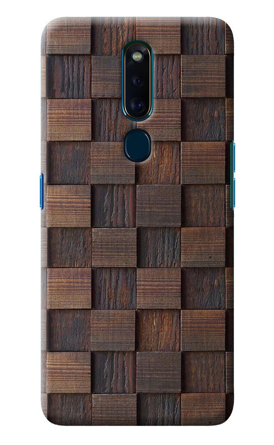 Wooden Cube Design Oppo F11 Pro Back Cover