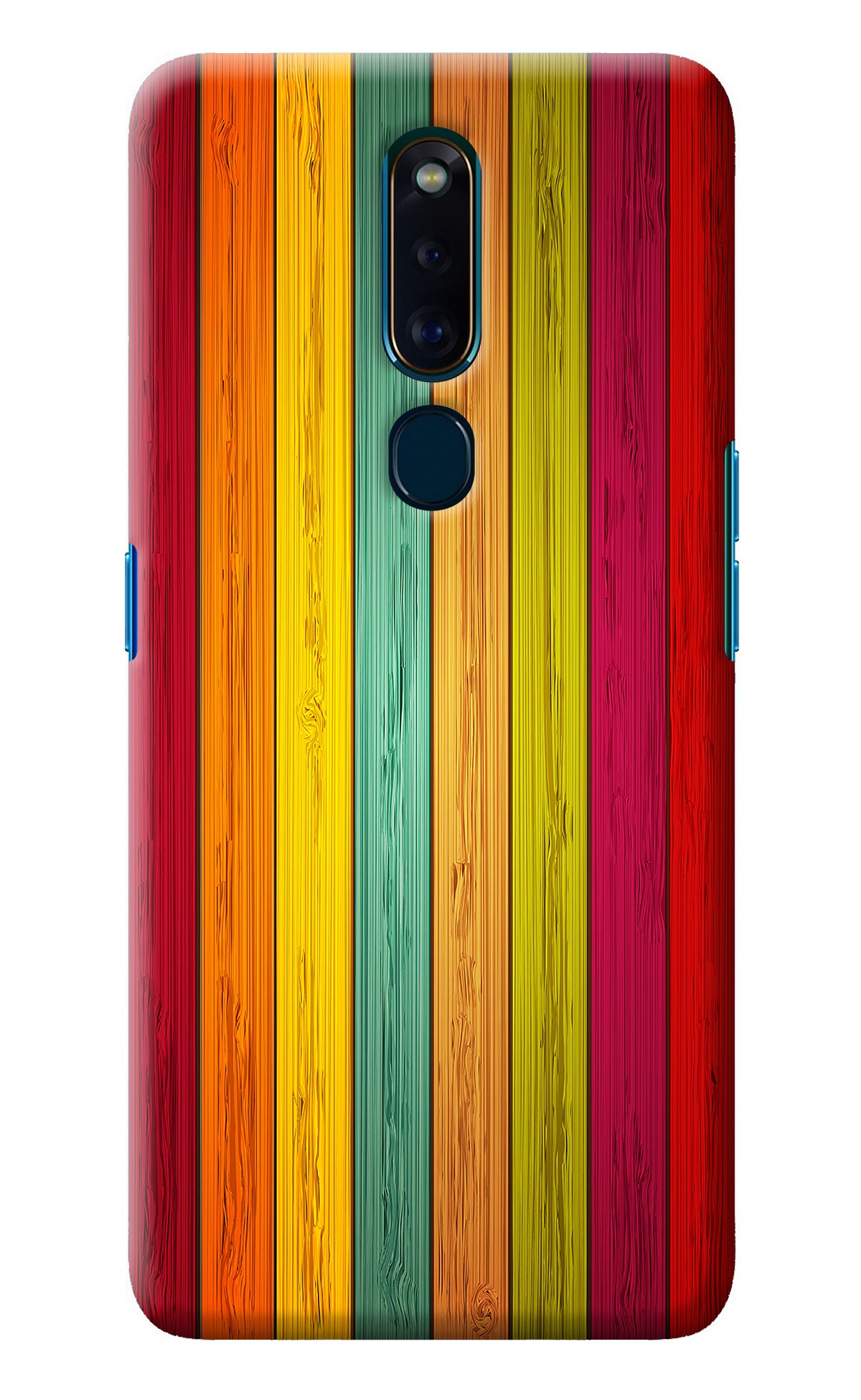 Multicolor Wooden Oppo F11 Pro Back Cover