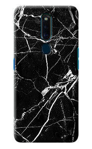 Black Marble Pattern Oppo F11 Pro Back Cover