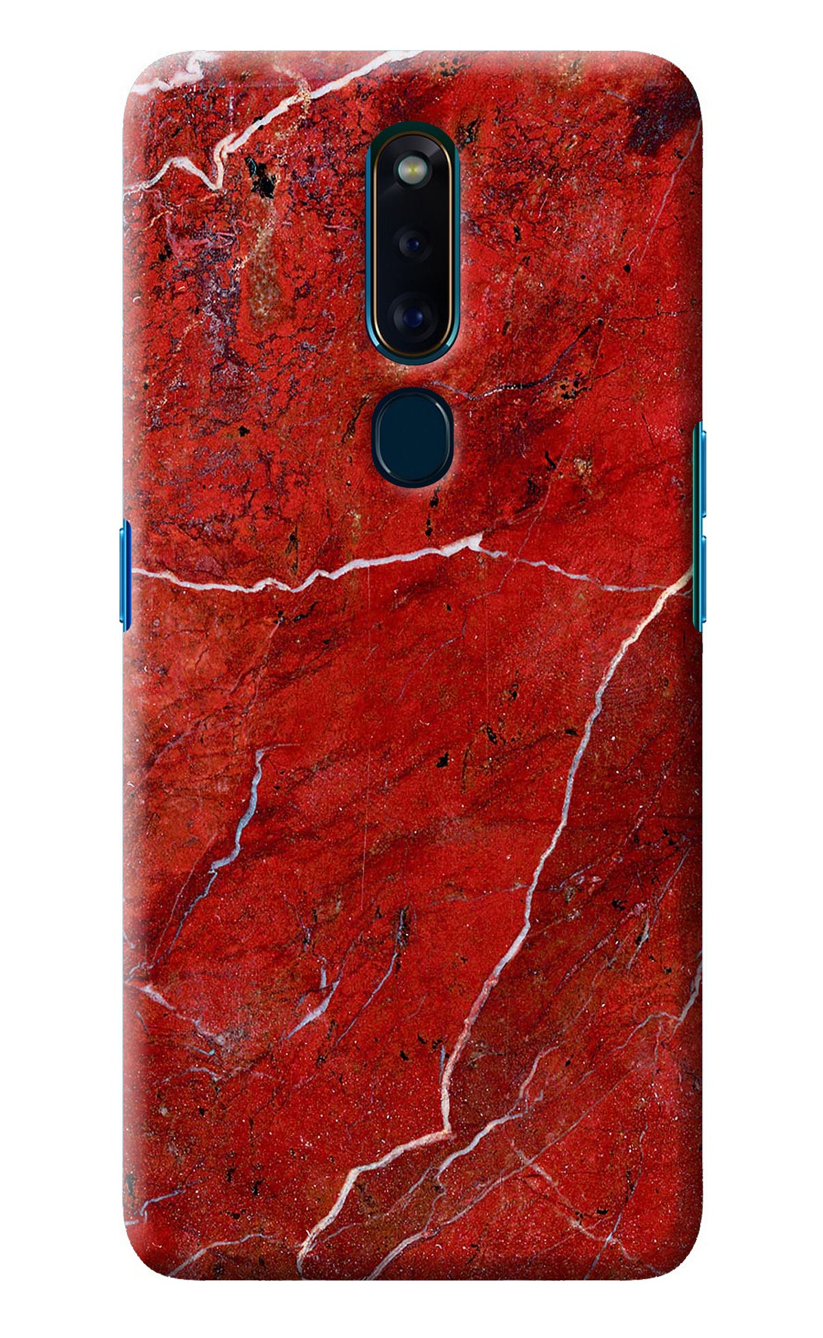 Red Marble Design Oppo F11 Pro Back Cover