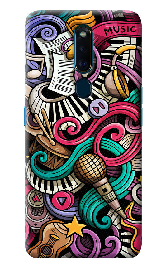 Music Abstract Oppo F11 Pro Back Cover