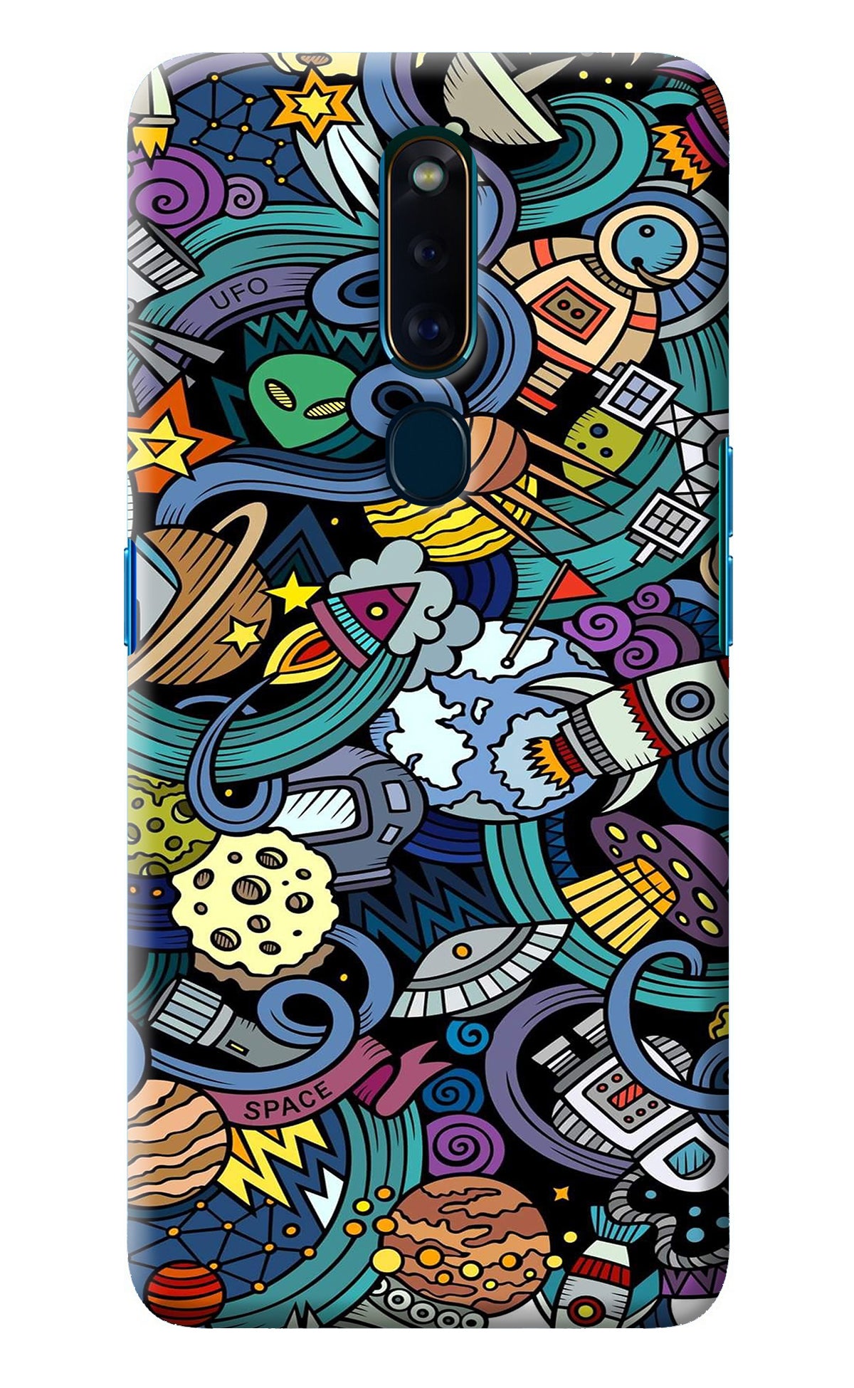 Space Abstract Oppo F11 Pro Back Cover