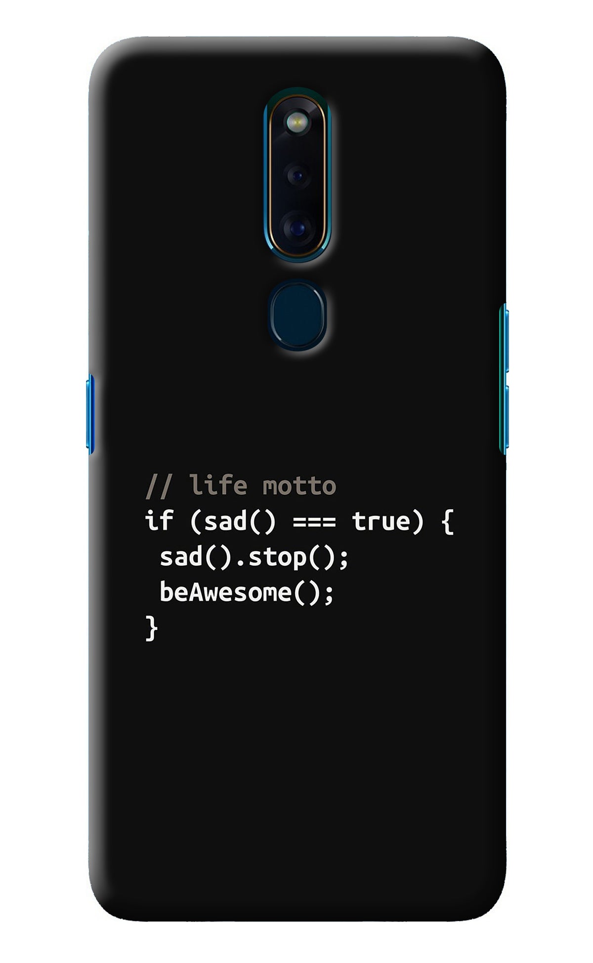 Life Motto Code Oppo F11 Pro Back Cover