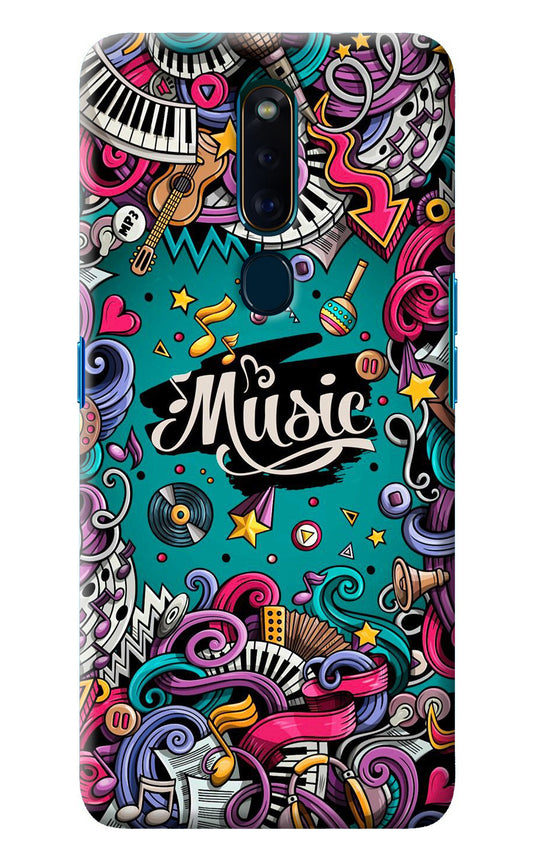 Music Graffiti Oppo F11 Pro Back Cover