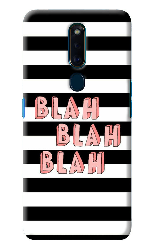 Blah Blah Blah Oppo F11 Pro Back Cover