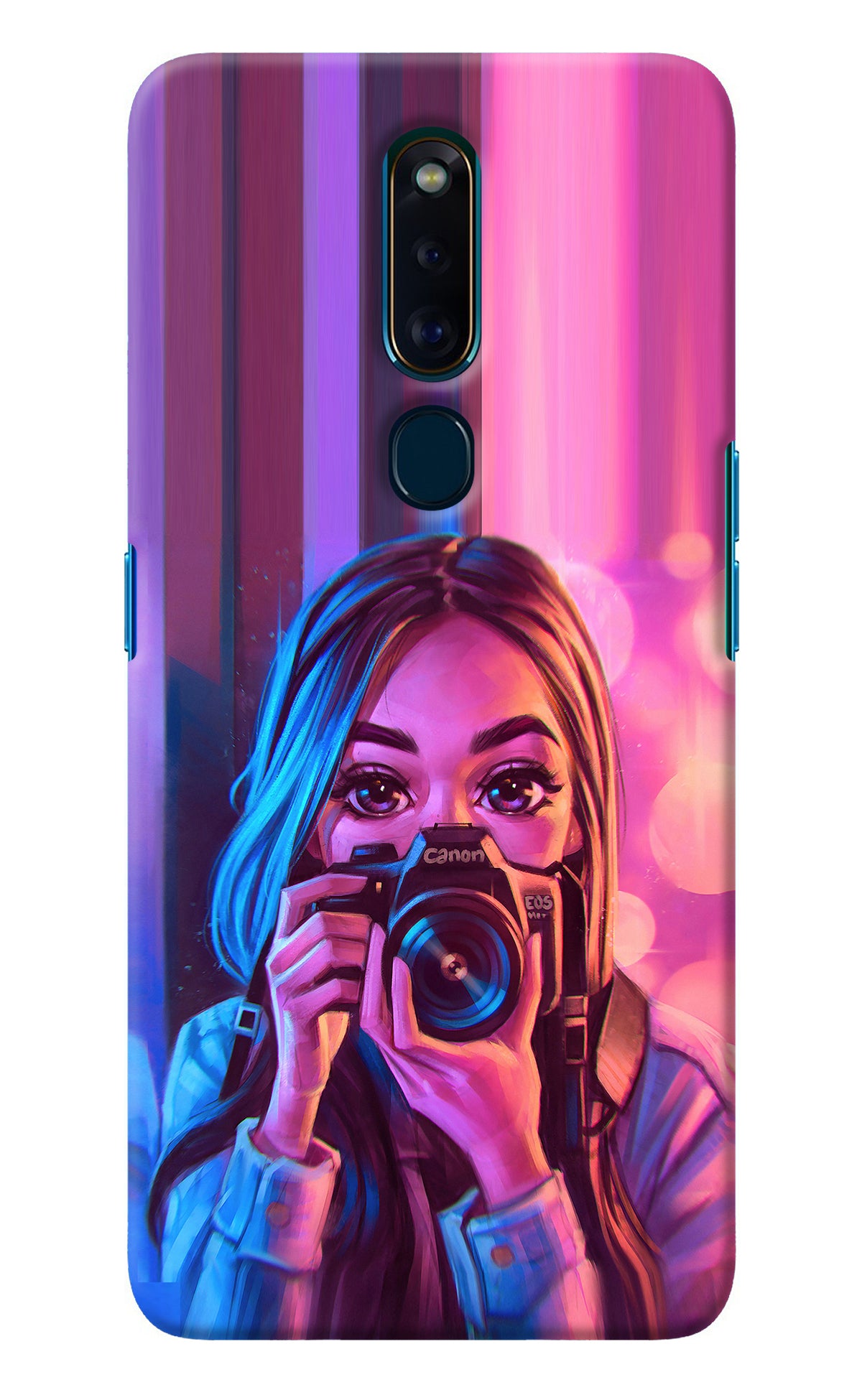 Girl Photographer Oppo F11 Pro Back Cover