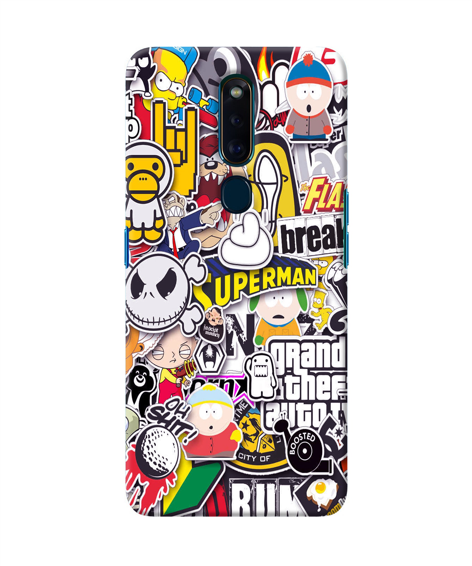 Sticker Bomb Oppo F11 Pro Back Cover