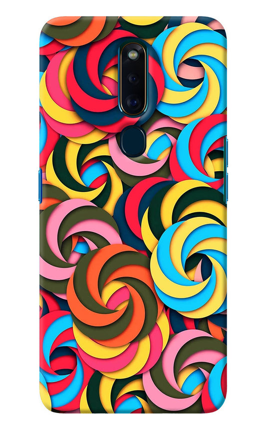 Spiral Pattern Oppo F11 Pro Back Cover