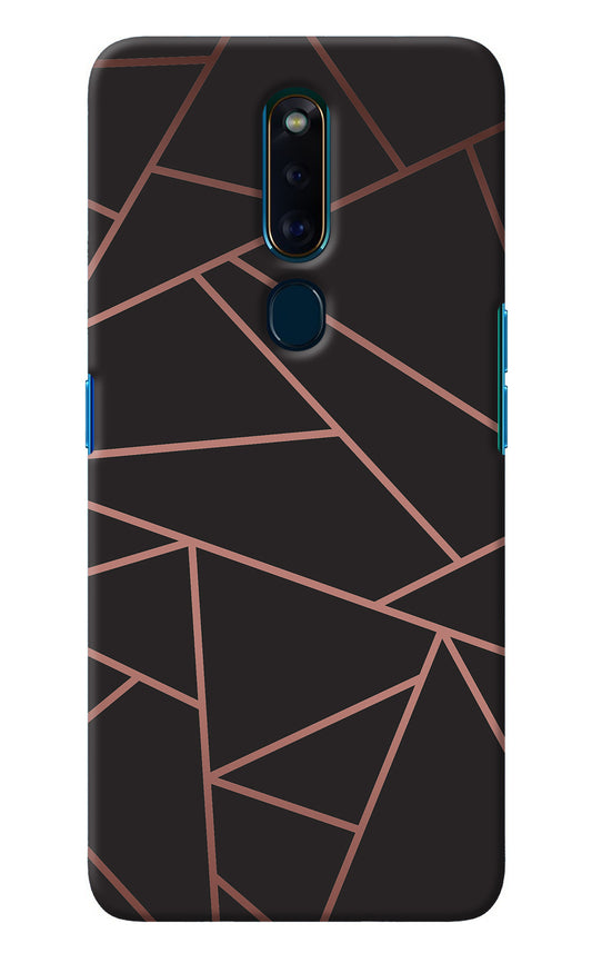 Geometric Pattern Oppo F11 Pro Back Cover