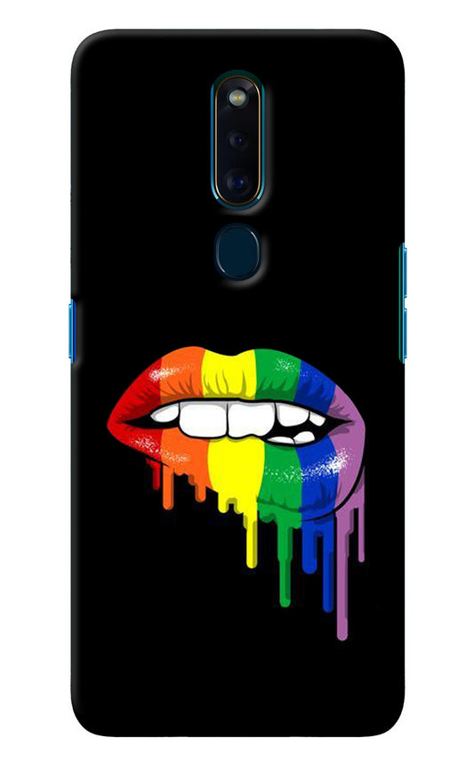 Lips Biting Oppo F11 Pro Back Cover