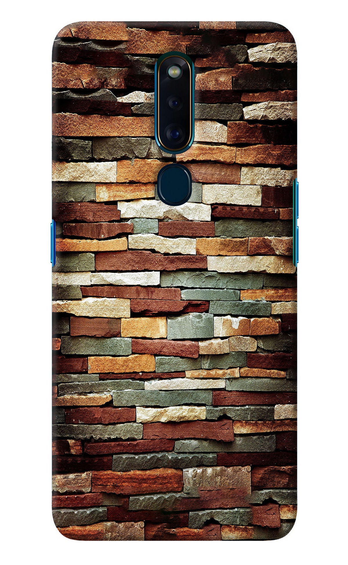 Bricks Pattern Oppo F11 Pro Back Cover